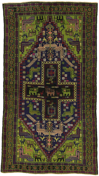Baluch - Turkaman Tappeto Persiano 190x105
