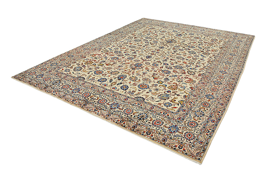 Kashan Tapis Persan 386x298 - Image 2