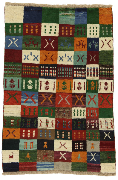 Gabbeh - Bakhtiar Tapis Persan 140x94