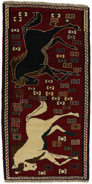 Gabbeh - Qashqai Tappeto Persiano 162x83