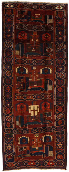 Bakhtiari - Qashqai Tappeto Persiano 407x158