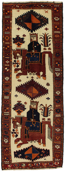 Bakhtiari - Gabbeh Tappeto Persiano 344x127
