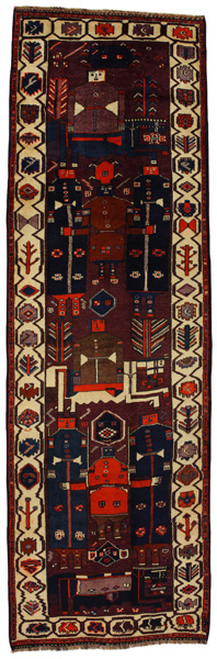 Bakhtiari - Qashqai Tappeto Persiano 455x140
