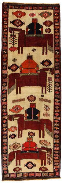 Bakhtiari - Qashqai Tappeto Persiano 383x127