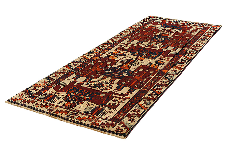 Bakhtiar - Qashqai Tapis Persan 387x136 - Image 2