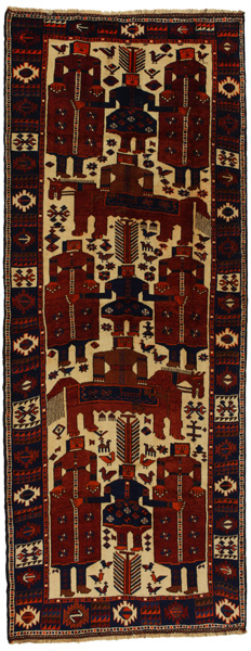 Bakhtiari - Qashqai Tappeto Persiano 406x157