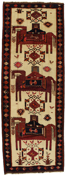 Bakhtiari - Qashqai Tappeto Persiano 389x140