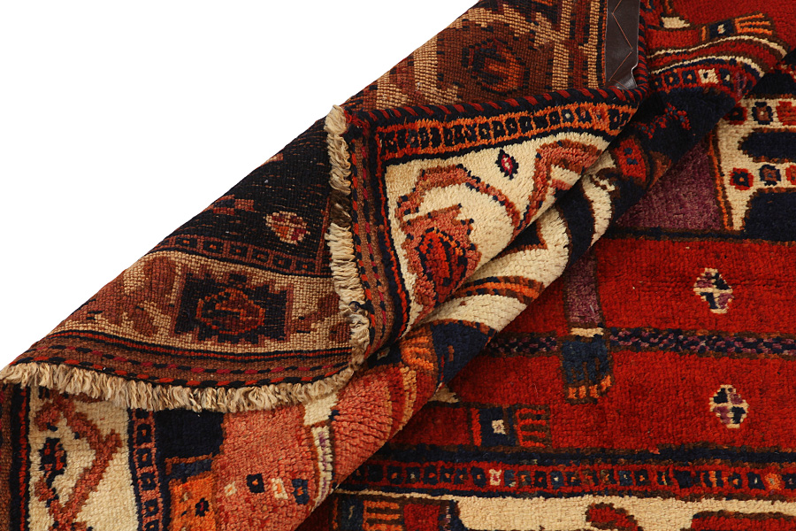 Bakhtiari - Qashqai Tappeto Persiano 376x145 - Immagine 4