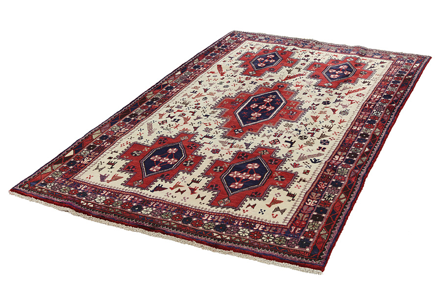 Afshar - Sirjan Tappeto Persiano 247x148 - Immagine 2
