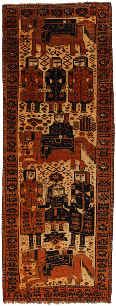 Bakhtiari - Qashqai Perser Teppich 355x132