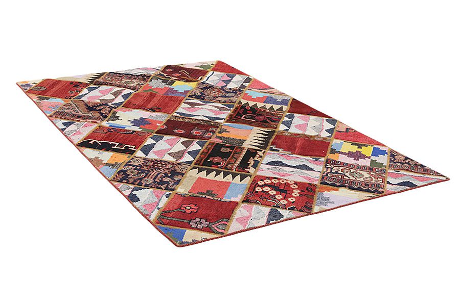 Patchwork Perser Teppich 216x148 - Abbildung 1