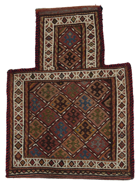 Qashqai - Saddle Bag Tappeto Persiano 49x37