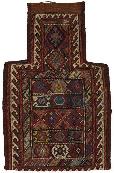 Qashqai - Saddle Bag Tappeto Persiano 59x38