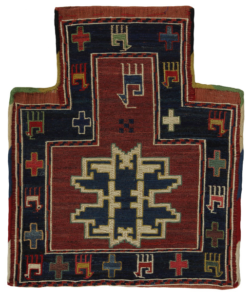 Qashqai - Saddle Bag Tappeto Persiano 42x35