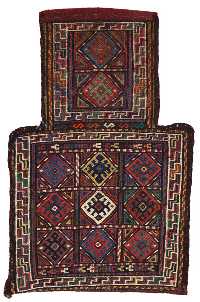 Qashqai - Saddle Bag Tappeto Persiano 53x34
