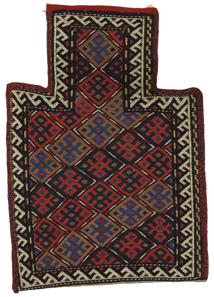Qashqai - Saddle Bag Tappeto Persiano 47x33