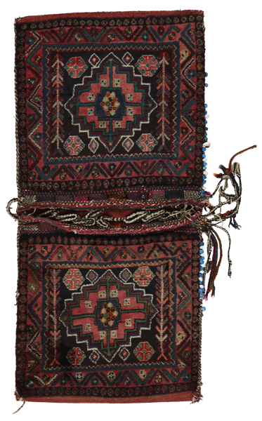 Qashqai - Saddle Bag Tappeto Persiano 144x68
