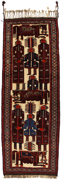 Bakhtiari - Qashqai Perser Teppich 393x138