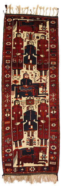 Bakhtiar - Qashqai Tapis Persan 408x143