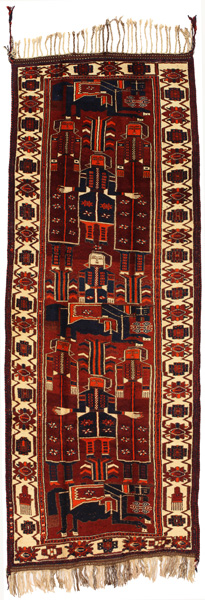 Bakhtiari - Qashqai Perser Teppich 413x153