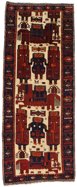 Bakhtiari - Qashqai Tappeto Persiano 369x146