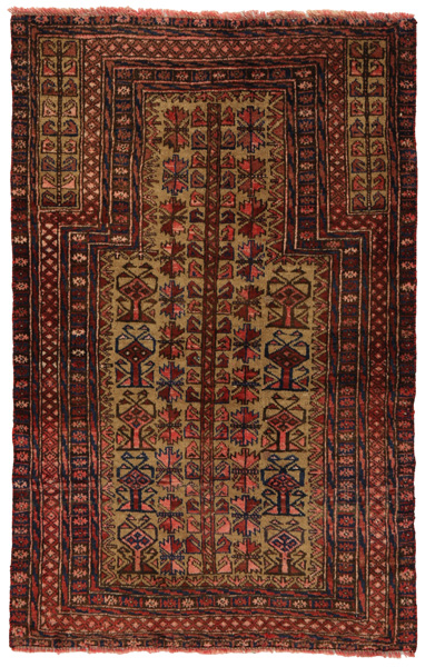 Baluch - Turkaman Tappeto Persiano 117x75