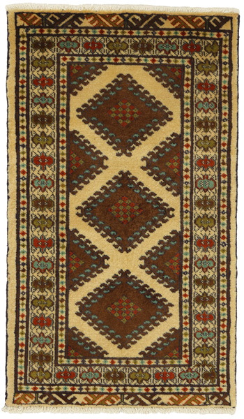 Koliai - Kurdi Tappeto Persiano 101x59