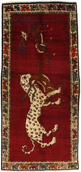 Gabbeh - Qashqai Tappeto Persiano 242x110
