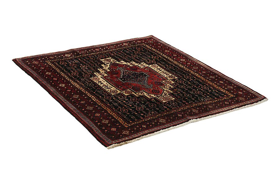 Senneh - Kurdi Tappeto Persiano 137x130 - Immagine 1