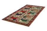 Gabbeh - Bakhtiari Tappeto Persiano 303x146 - Immagine 2
