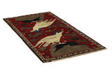 Gabbeh - Qashqai Perser Teppich 203x101 - Abbildung 1
