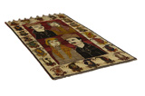 Gabbeh - Qashqai Perser Teppich 239x123 - Abbildung 1