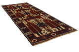 Bakhtiari - Qashqai Tappeto Persiano 406x157 - Immagine 1